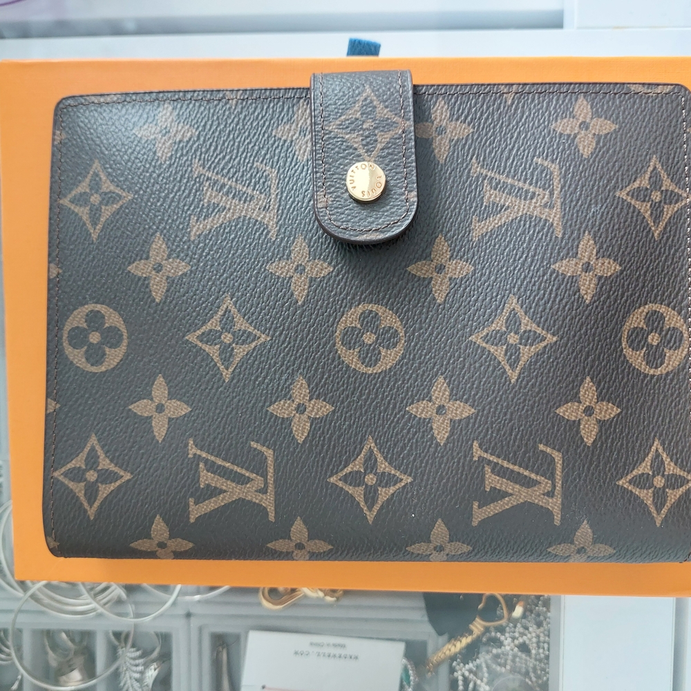 Brown and Tan Monogram Agenda